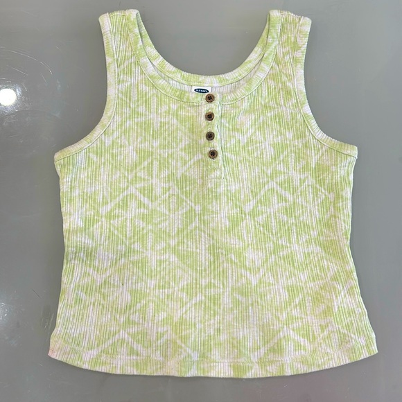 Old navy kids, size US 8, tank top, set of 2, green and light green pattern - Picture 2 of 3